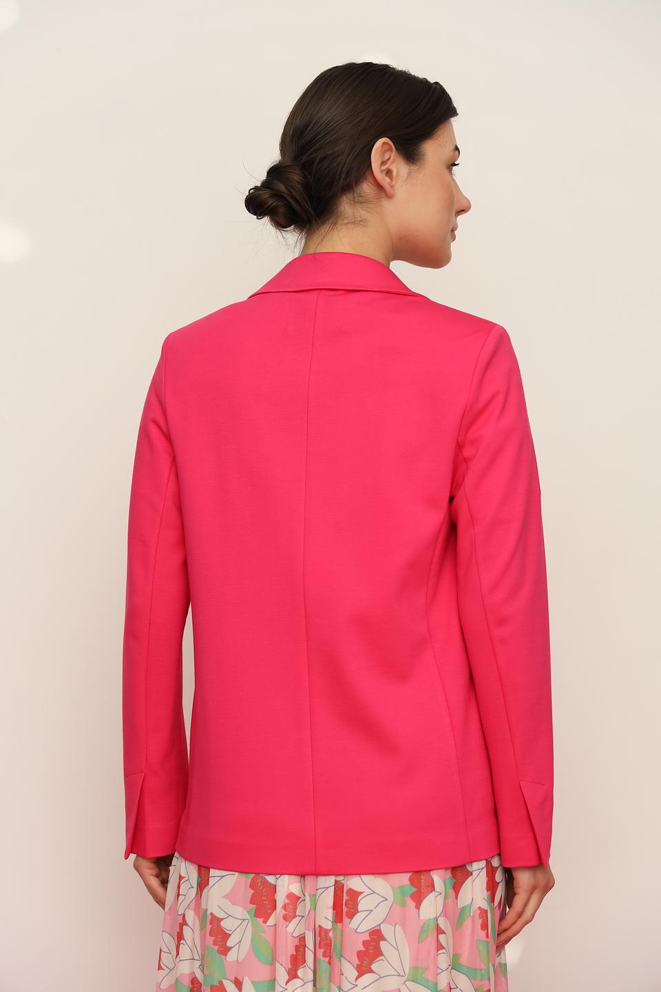 Жакет Oui малиновый приталенный