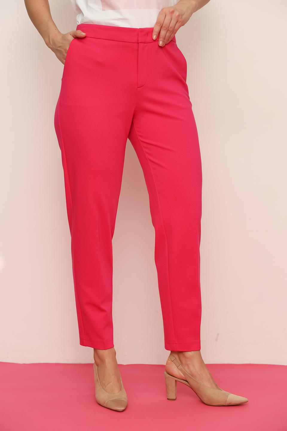 Брюки классические Oui малиновые