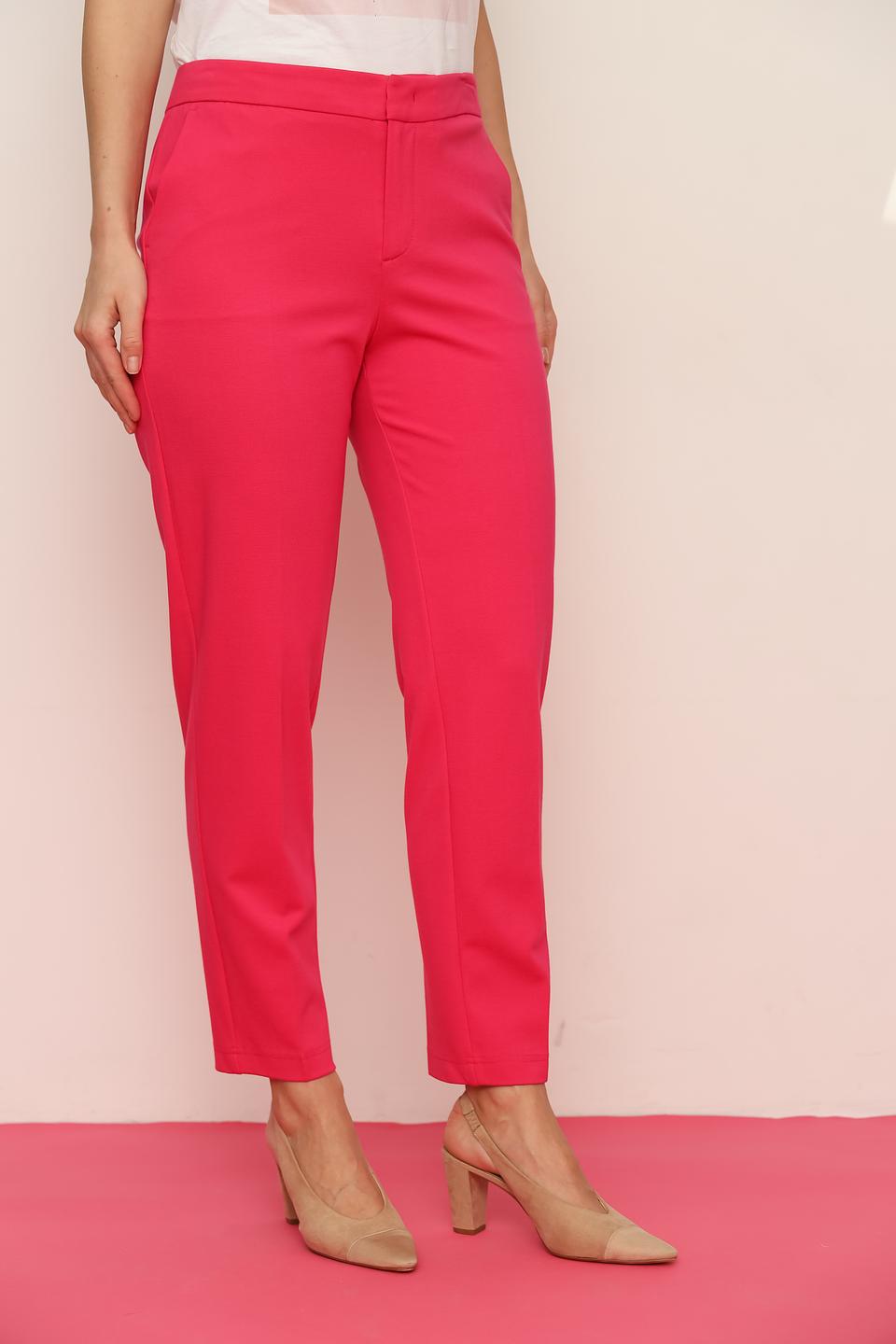 Брюки классические Oui малиновые