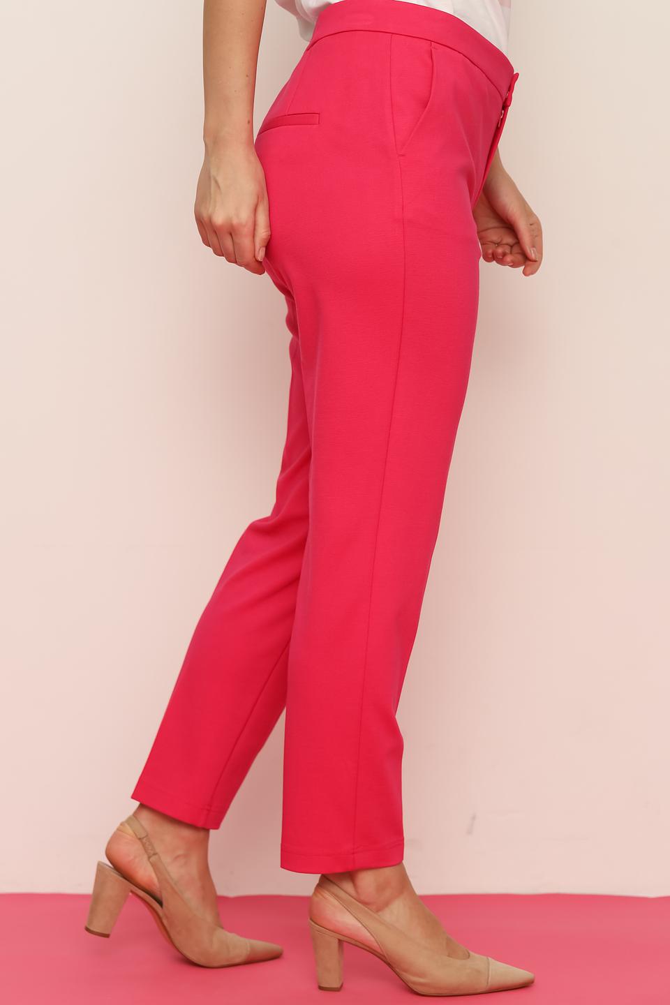 Брюки классические Oui малиновые
