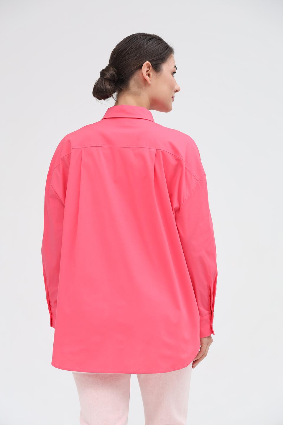 Рубашка Oui длинный рукав фуксия
