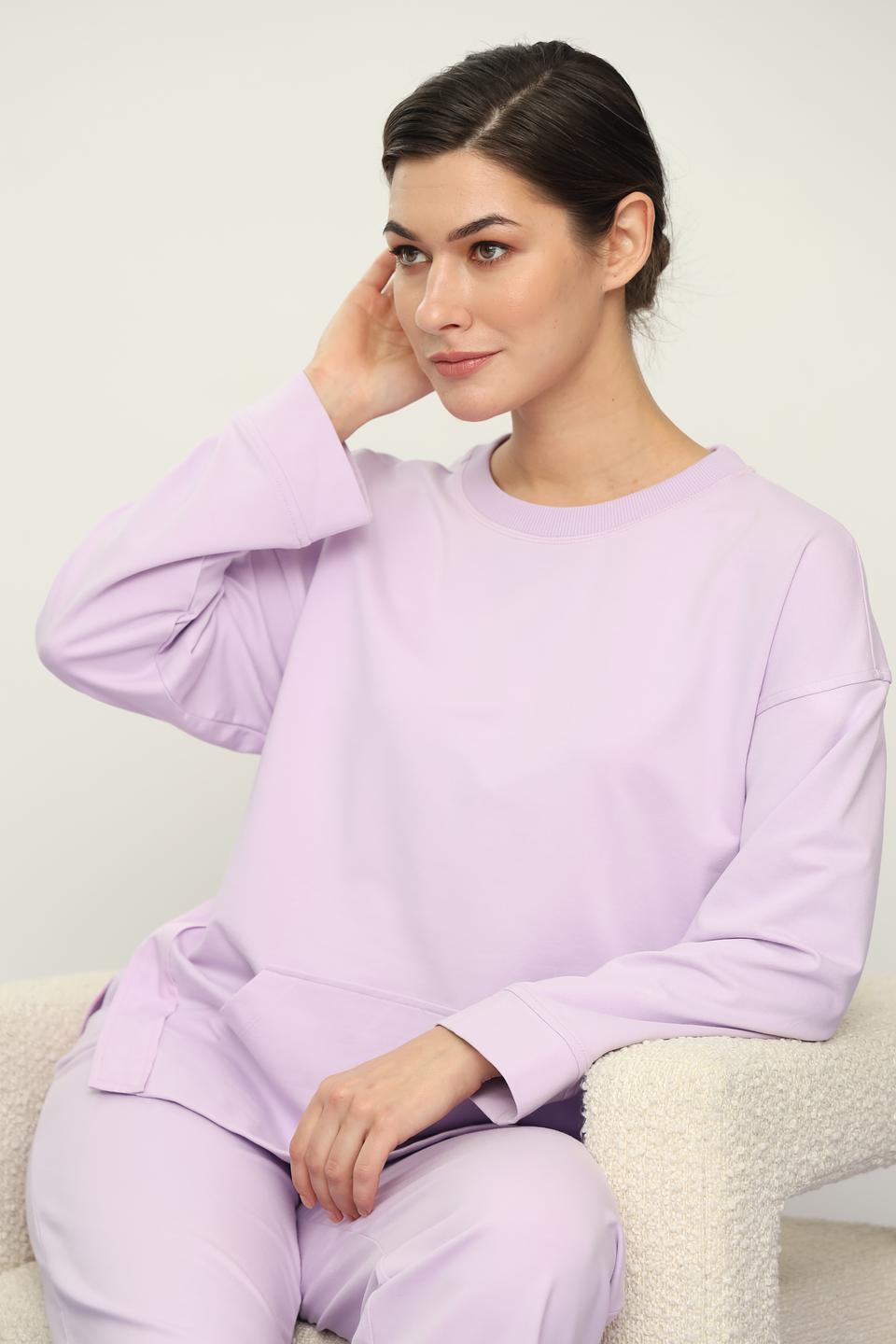 Пуловер Lecomte лавандовый