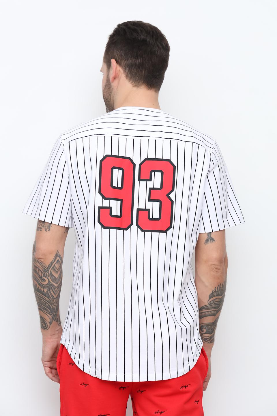 Рубашка Hugo в полоску красная