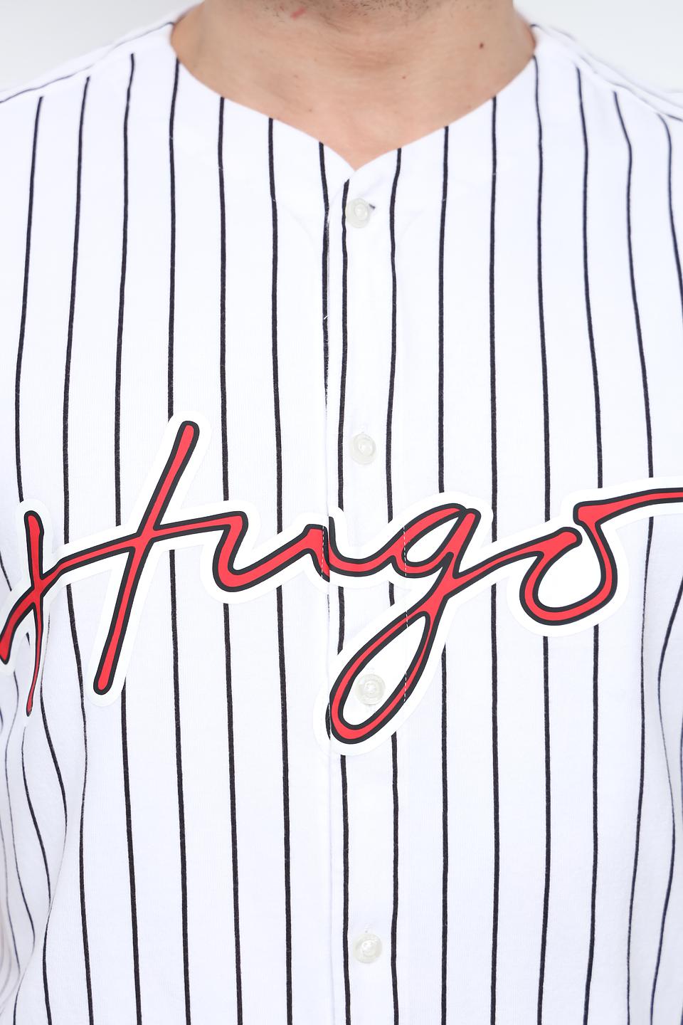 Рубашка Hugo в полоску красная