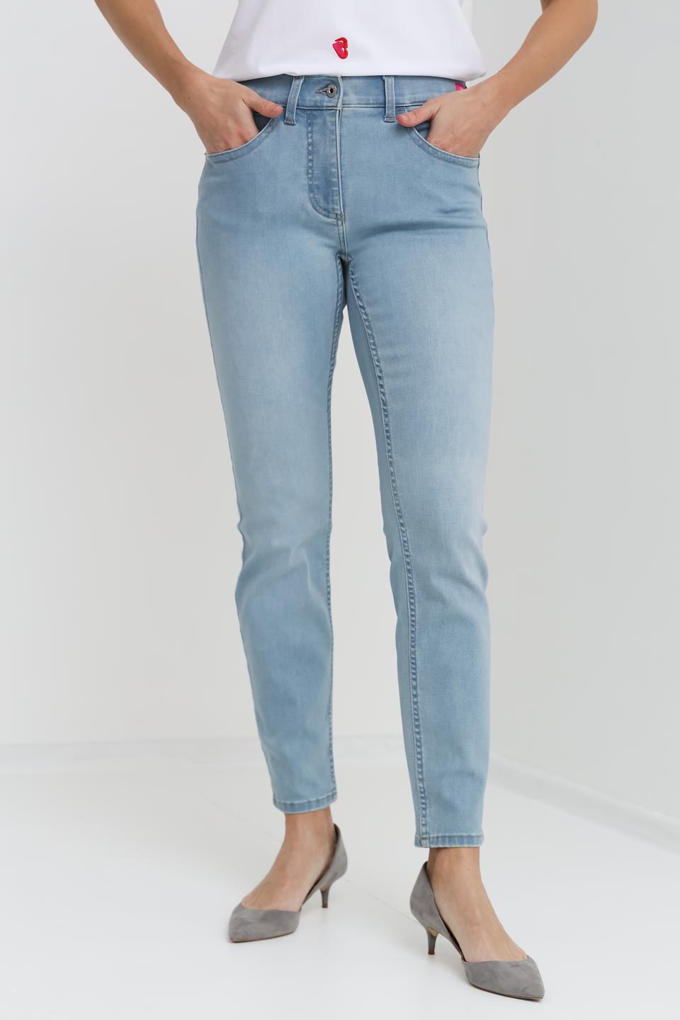 Джинсы Pezzo голубые зауженные