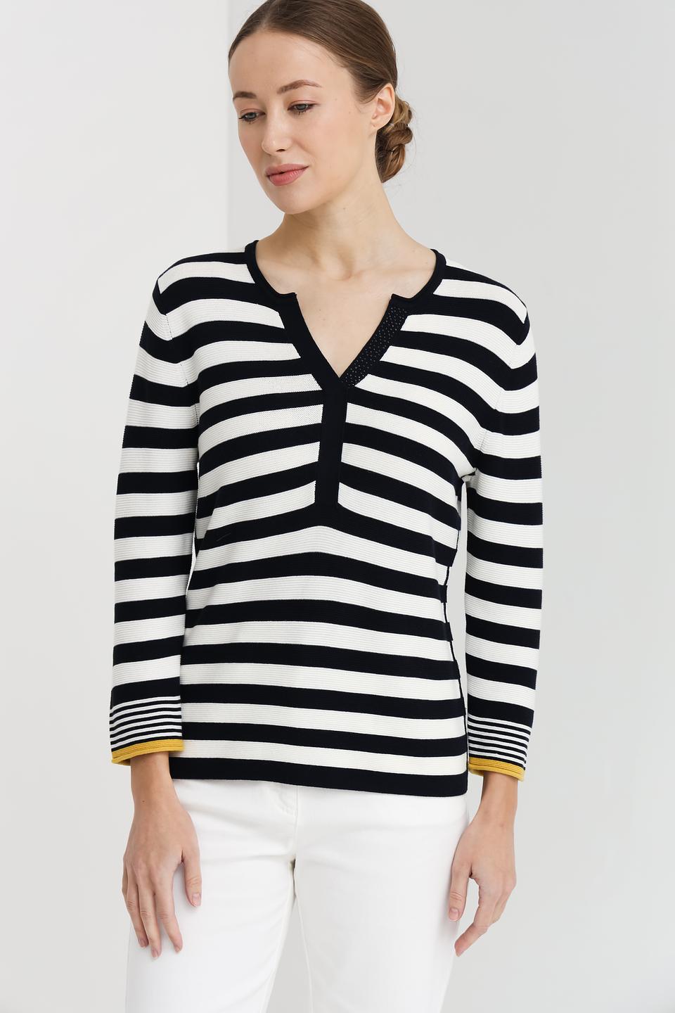 Пуловер Pezzo в полоску