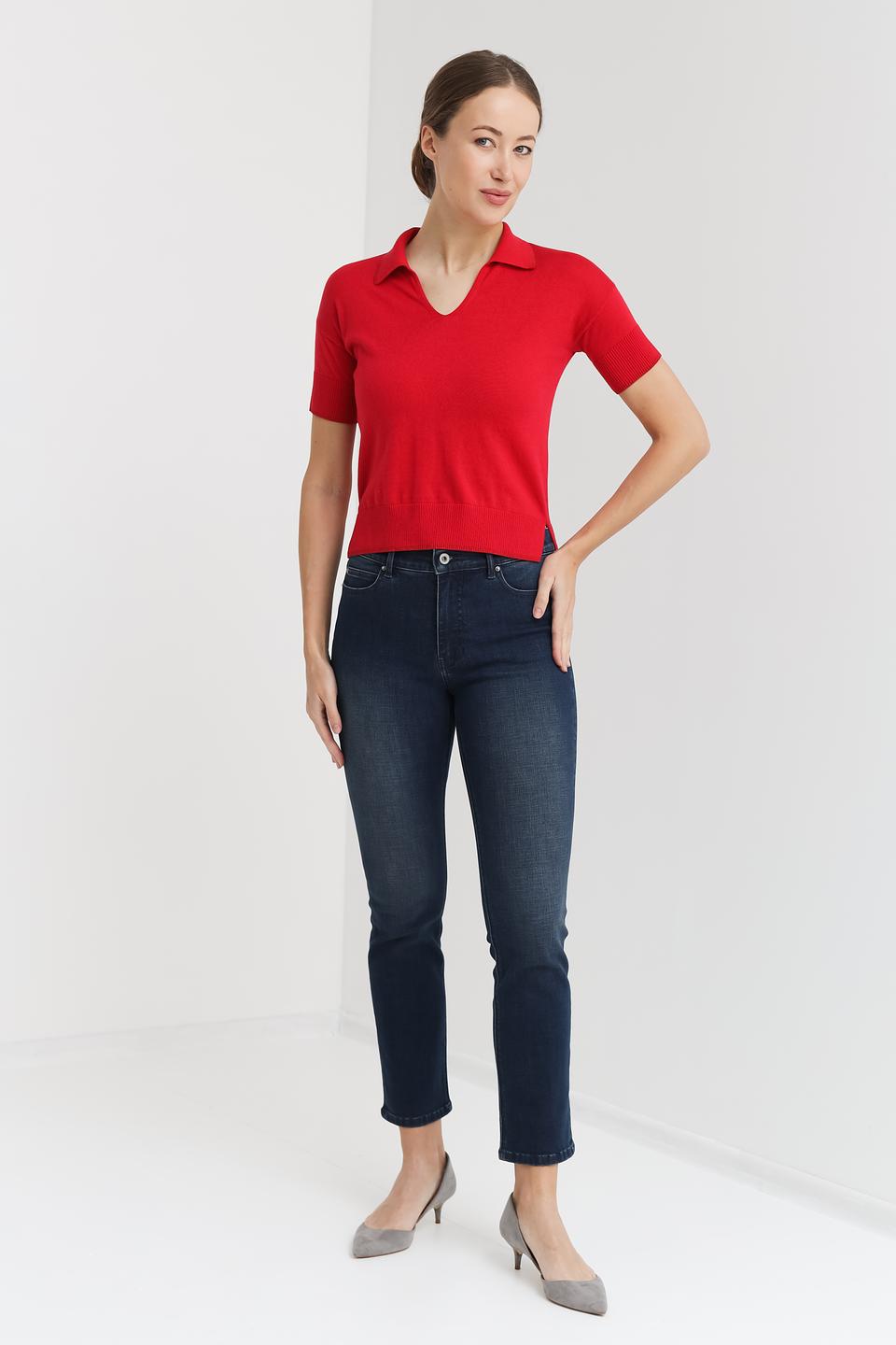 Пуловер-поло Pezzo красный