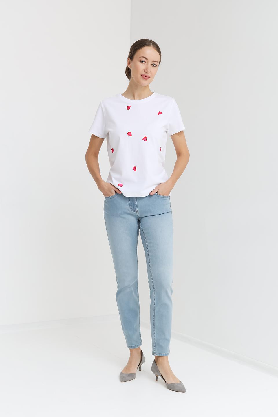 Футболка Pezzo с сердцами