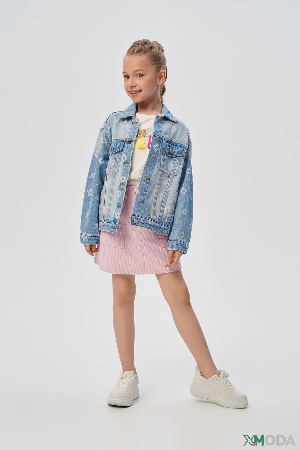 Юбка Choupette дев. вельветовая розовая