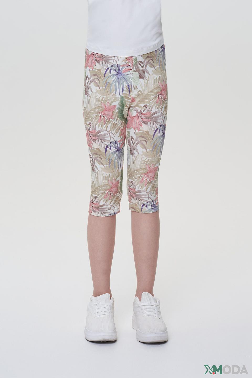 Джинсы-велосипедки Choupette с цветочным принтом