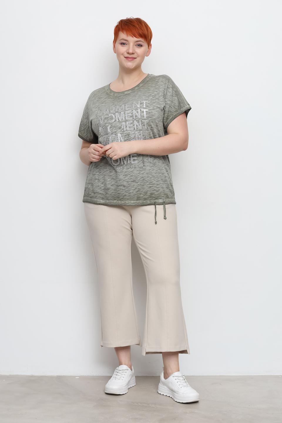 Футболка Via Appia с принтом хаки