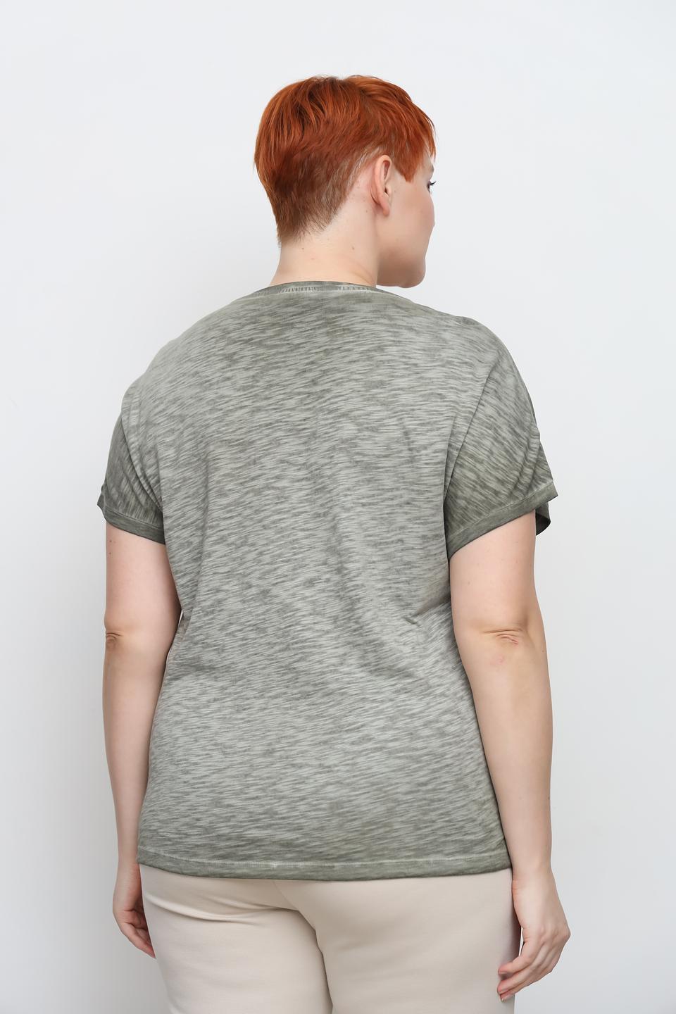 Футболка Via Appia с принтом хаки