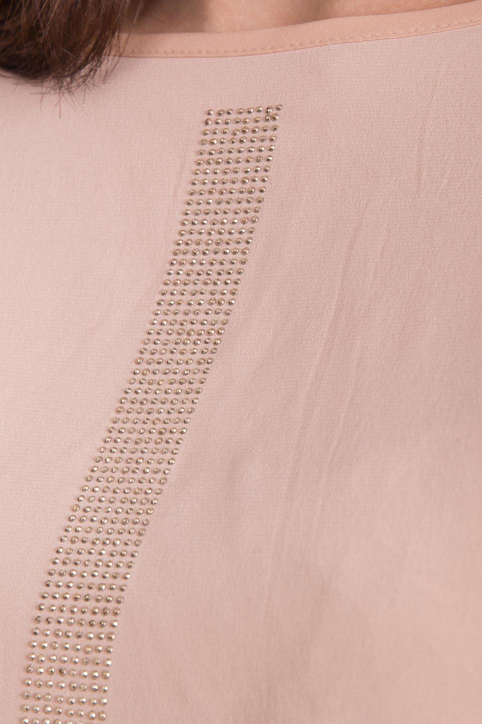 Блуза Tuzzi розовая со стразами