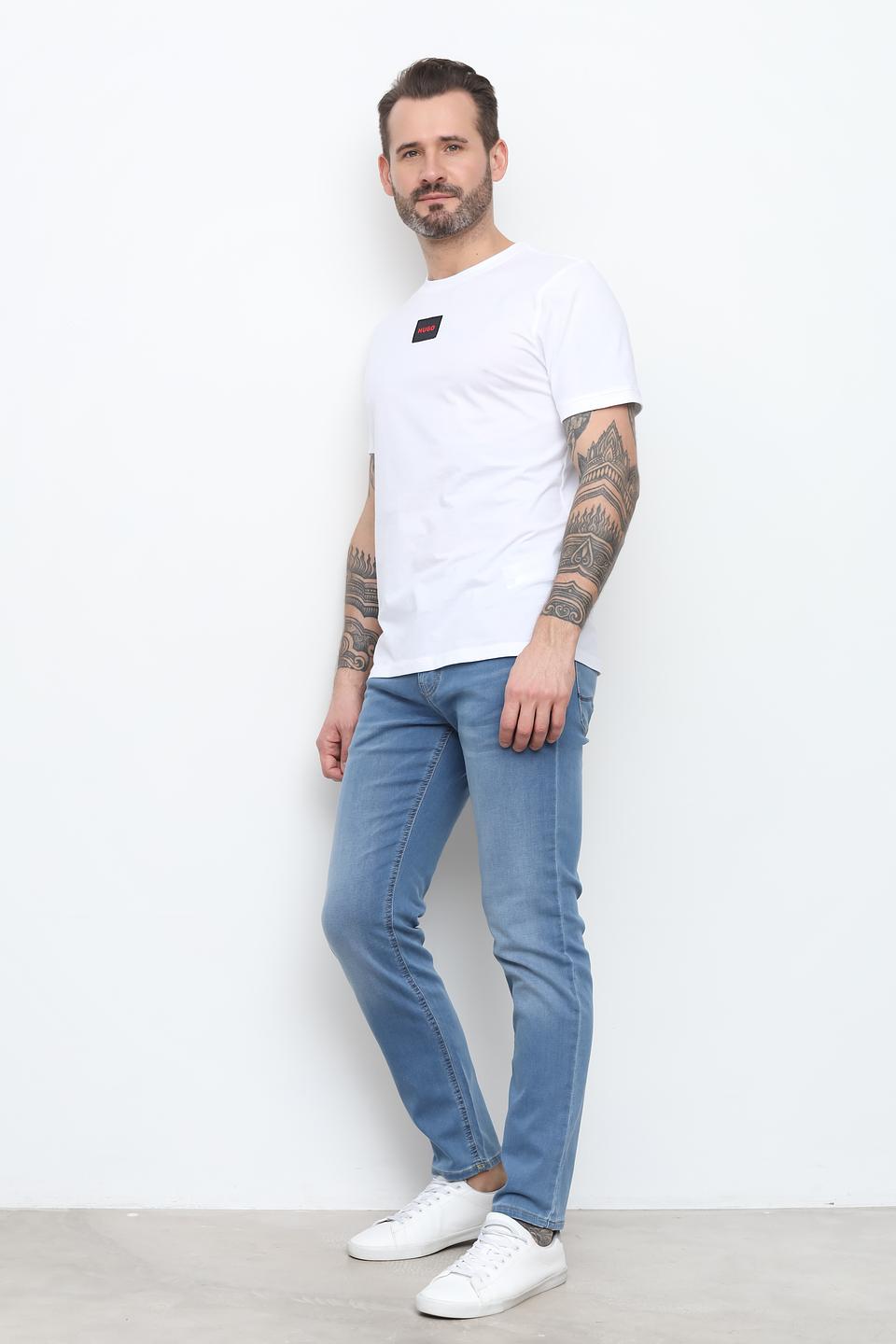 Джинсы Hattric Slim Fit голубые