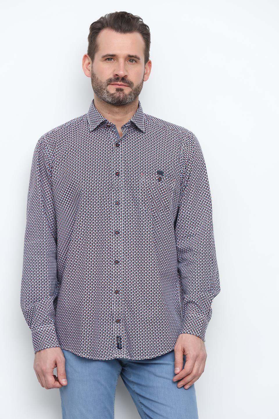 Рубашка Casa Moda приталенная в клетку