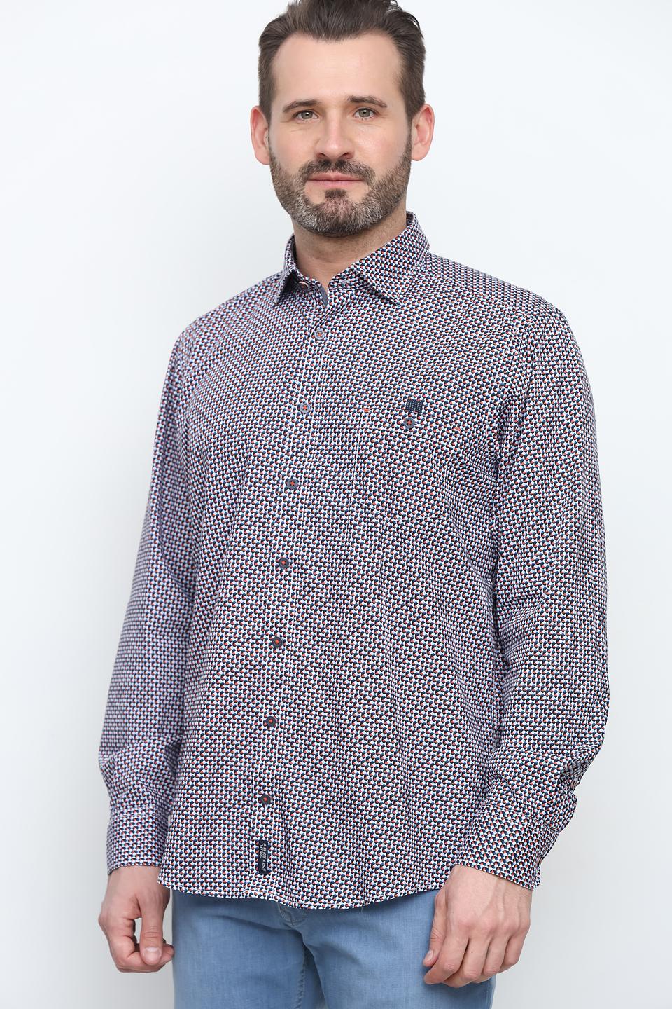 Рубашка Casa Moda приталенная в клетку
