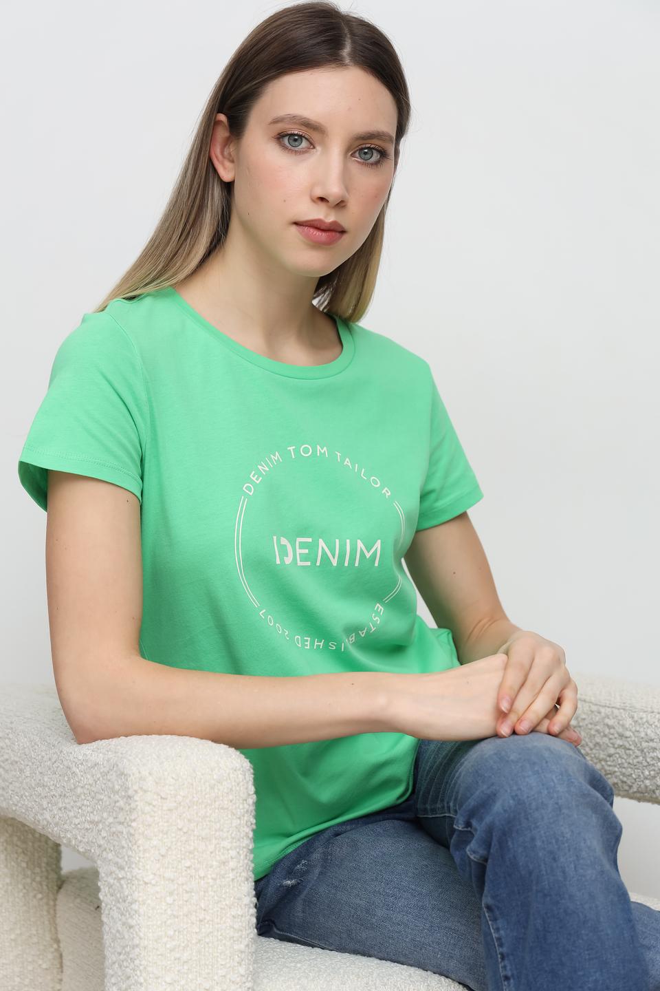 Футболка Tom Tailor denim лайм