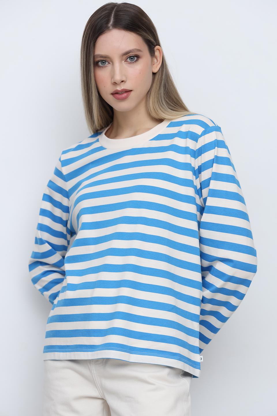 Футболка Tom Tailor в полоску голубую