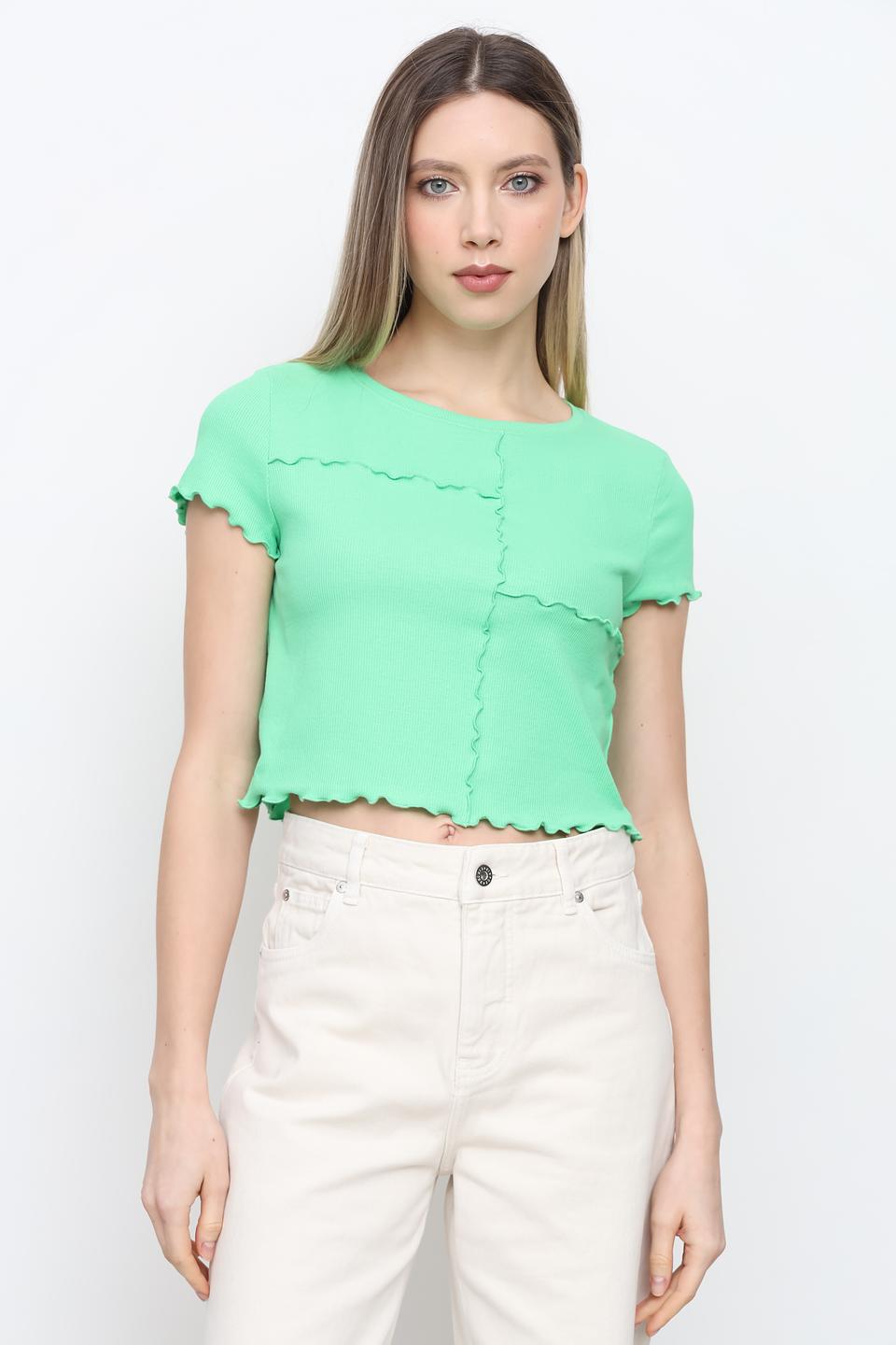 Топ Tom Tailor denim girl лайм