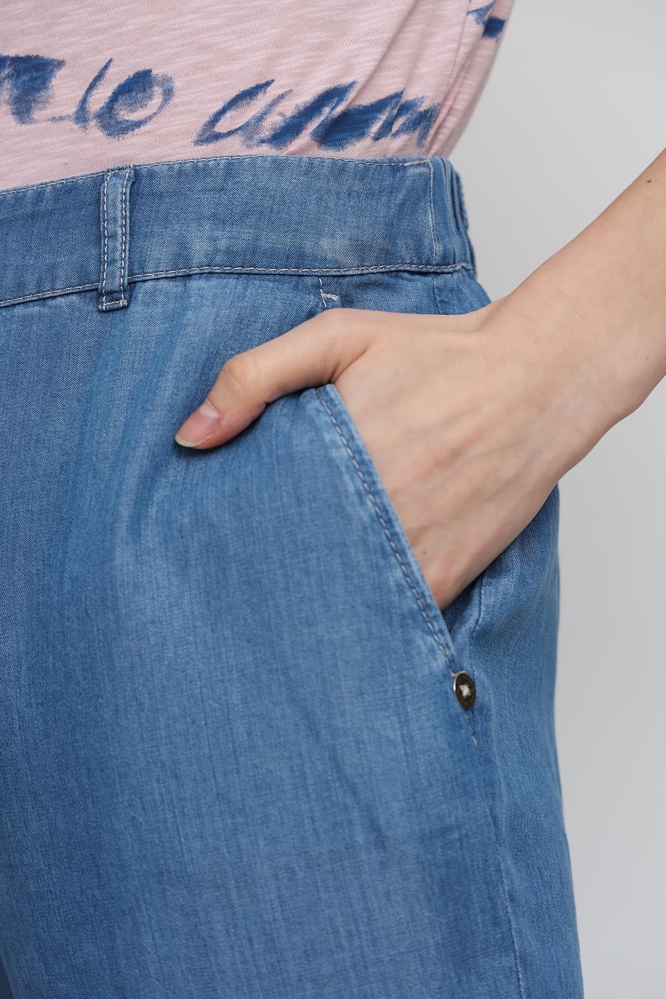 Джинсы Penny Black Grey широкие голубые