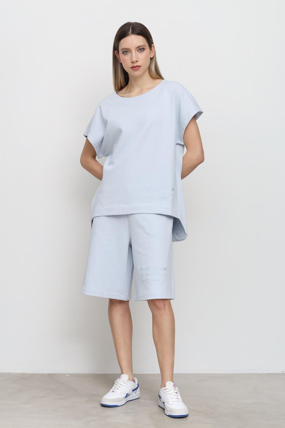 Шорты Emporio Armani голубые