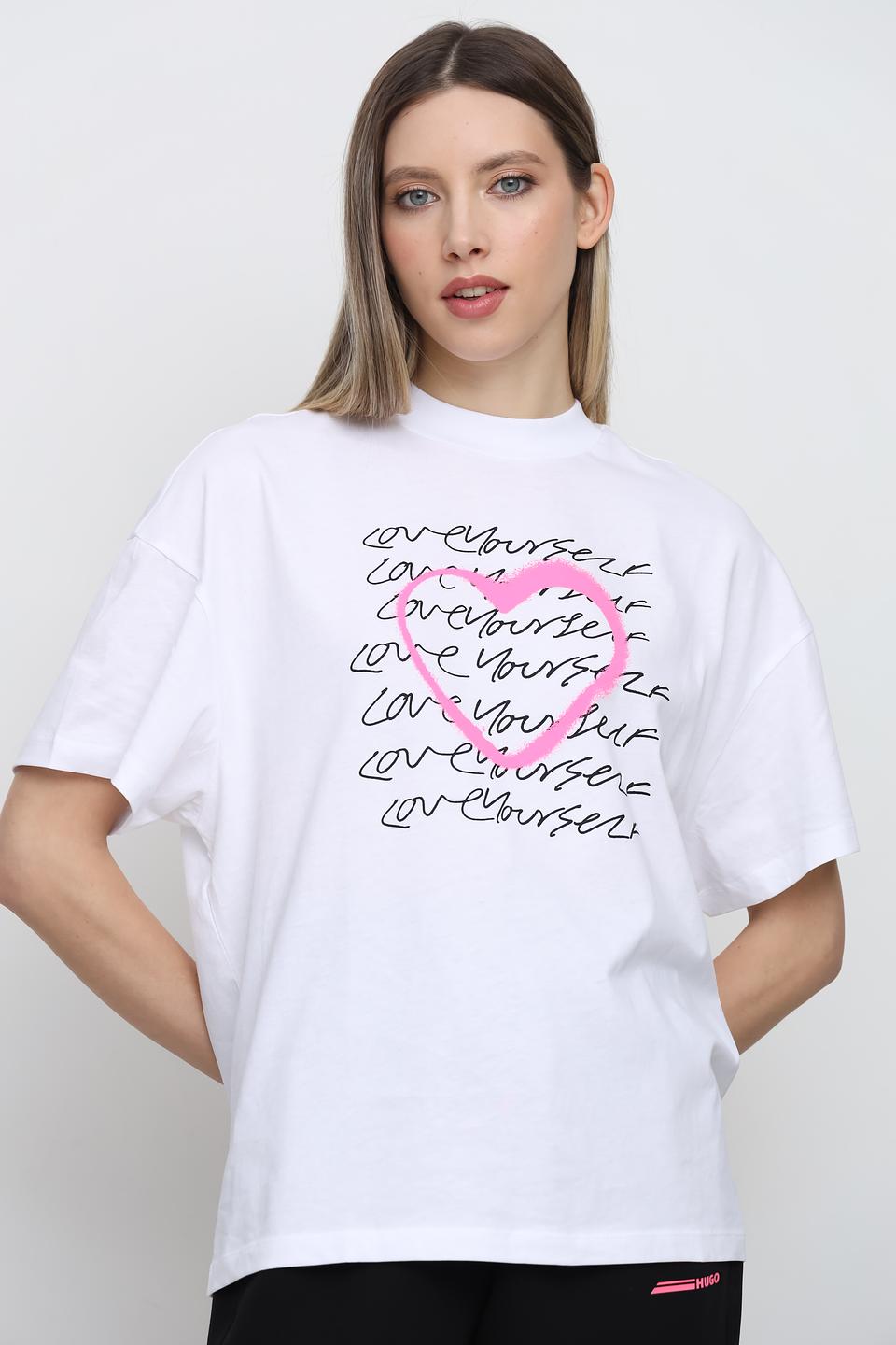Футболка Hugo женская с принтом