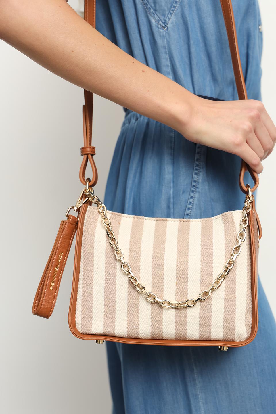 Сумка Penny Black в полоску бежевый