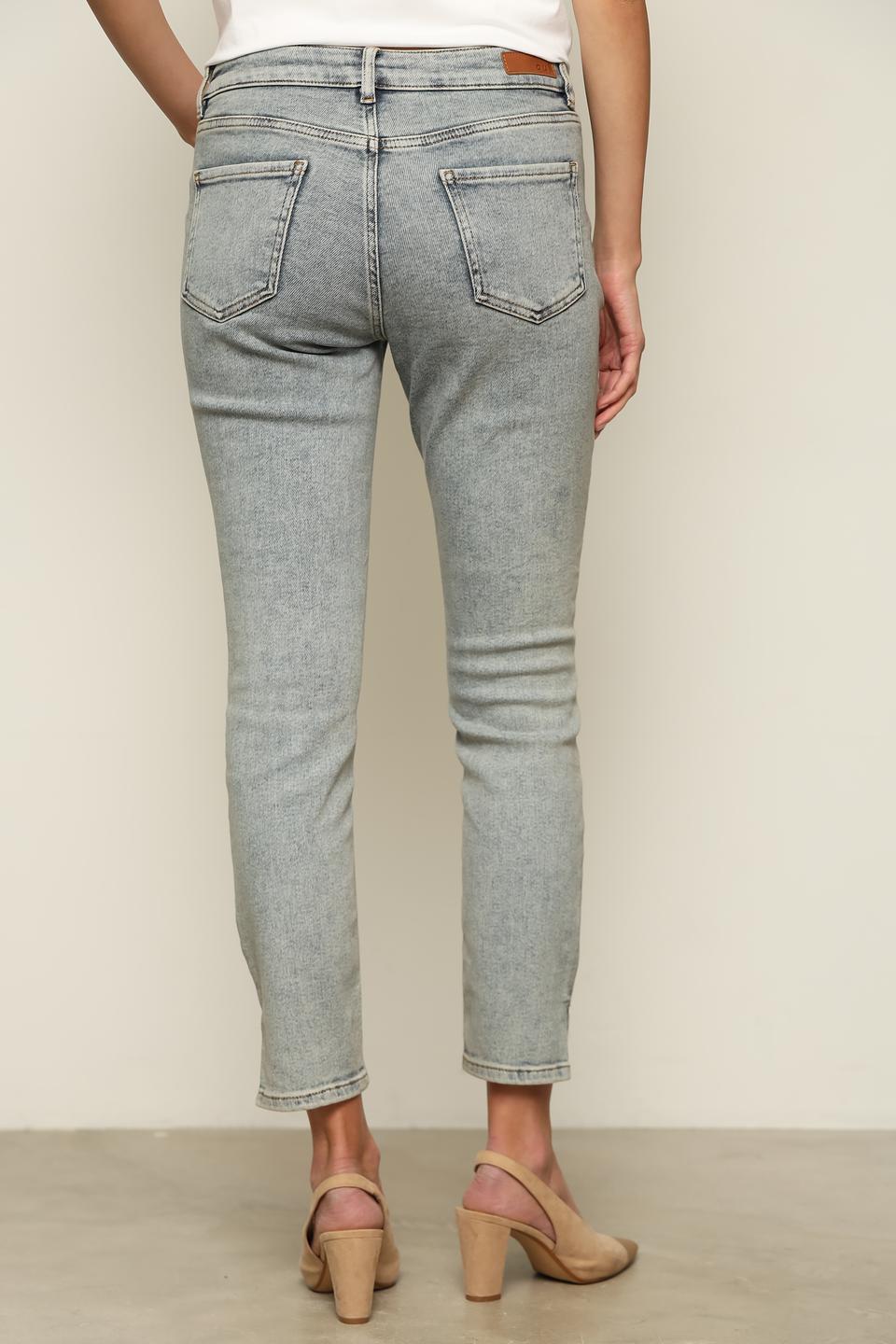 Джинсы Oui серый кислотный