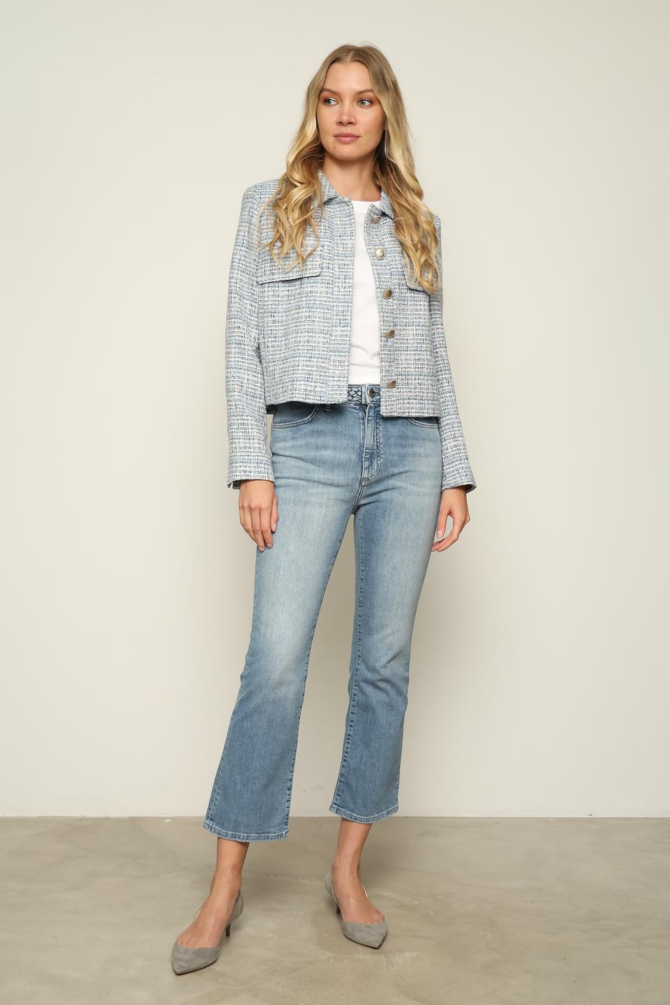 Жакет Gerry Weber в клетку голубой