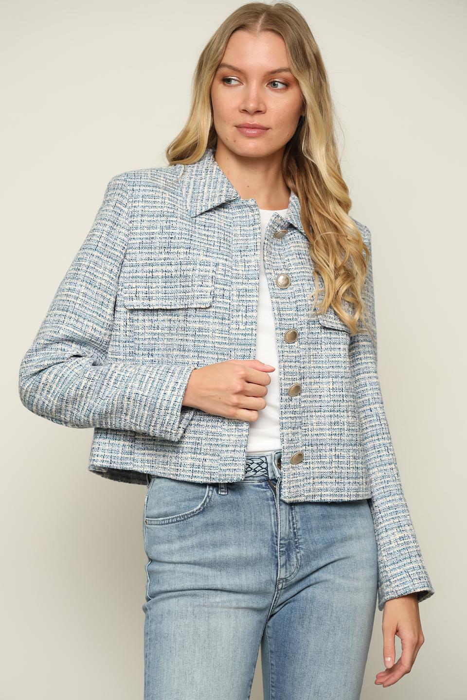 Жакет Gerry Weber в клетку голубой