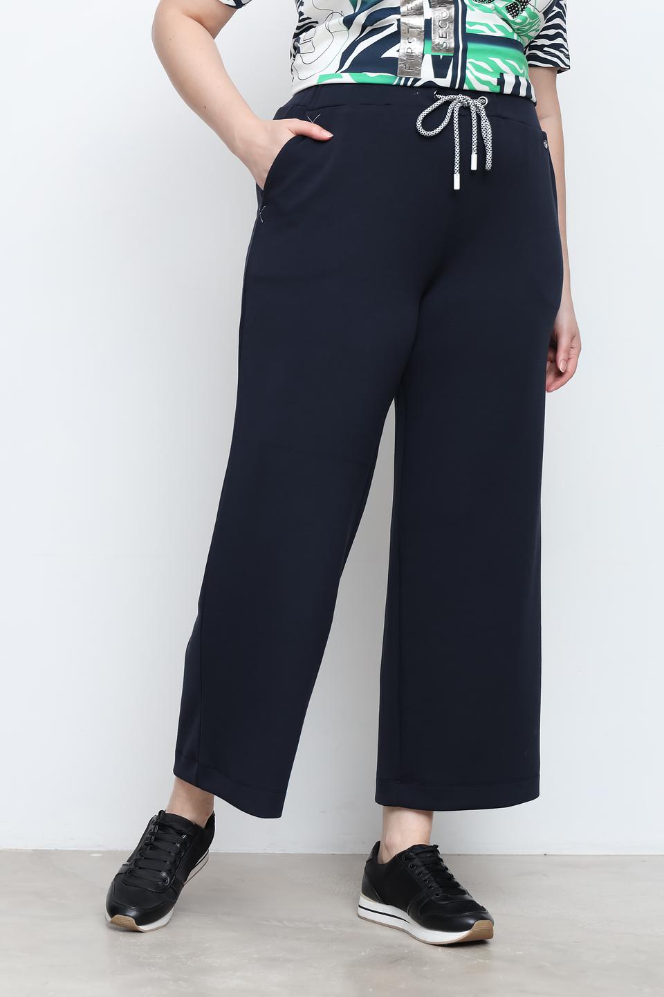 Брюки клёш Frapp тёмно-синие