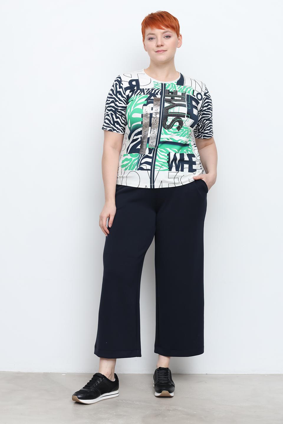Брюки клёш Frapp тёмно-синие