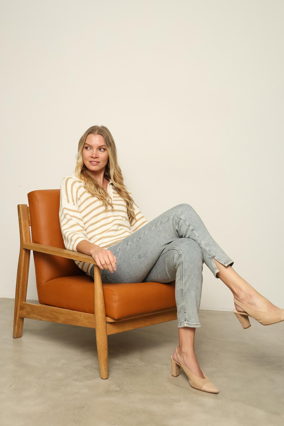 Пуловер Rich and Royal в полоску