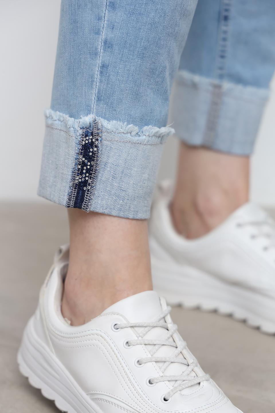 Джинсы Via Appia с завышенной талией голубой