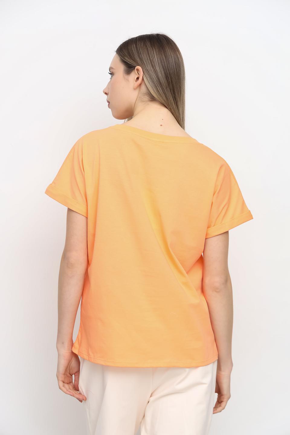 Футболка UNQ женская персиковая