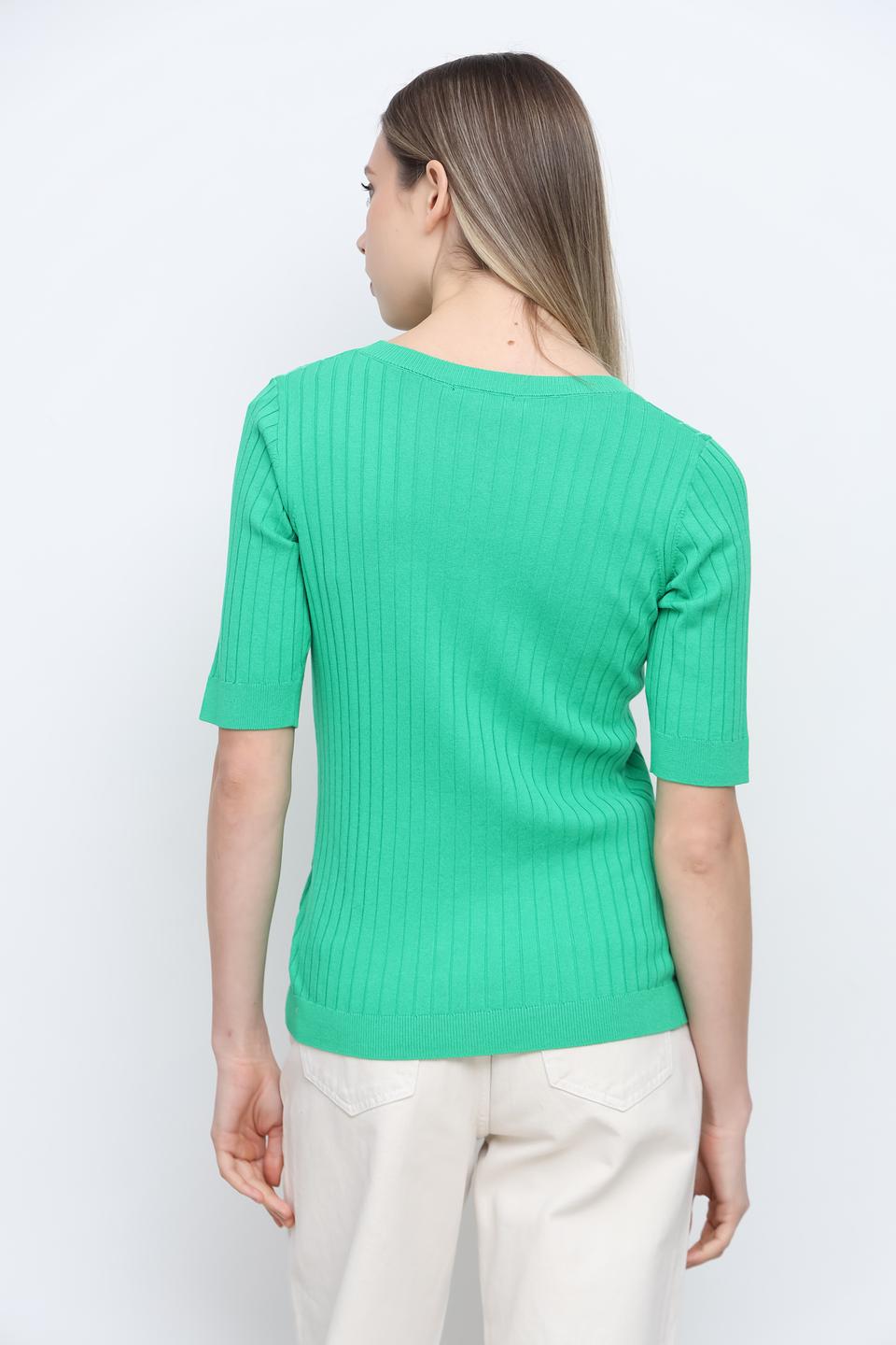 Блуза Cinque зелёная с рубцами