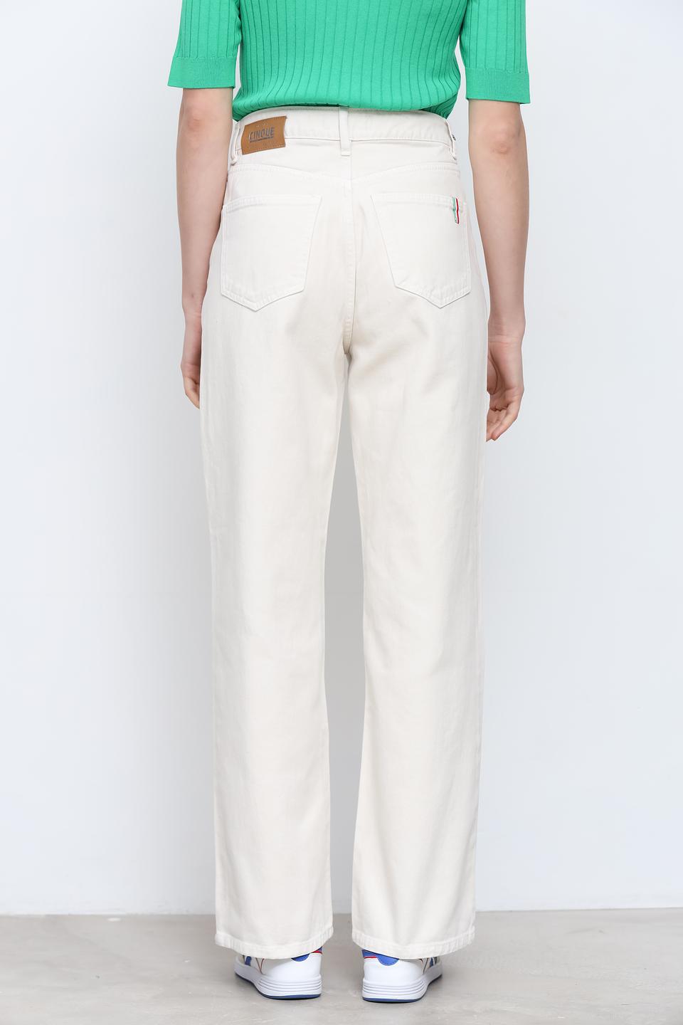 Джинсы Cinque прямого кроя бежевые