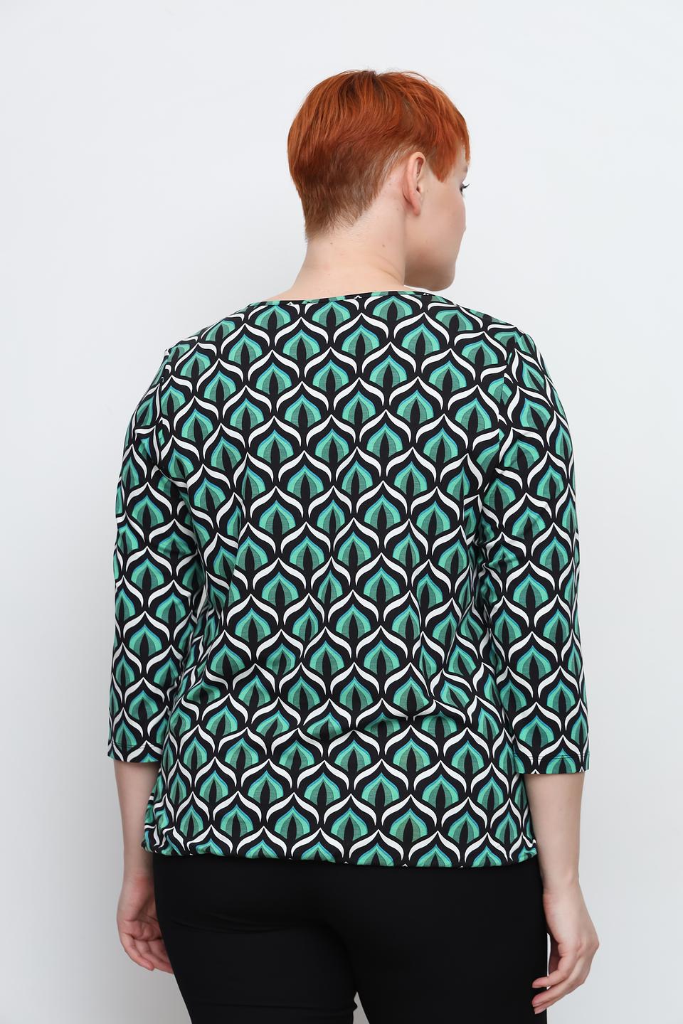 Блуза Via Appia с геометрическим принтом