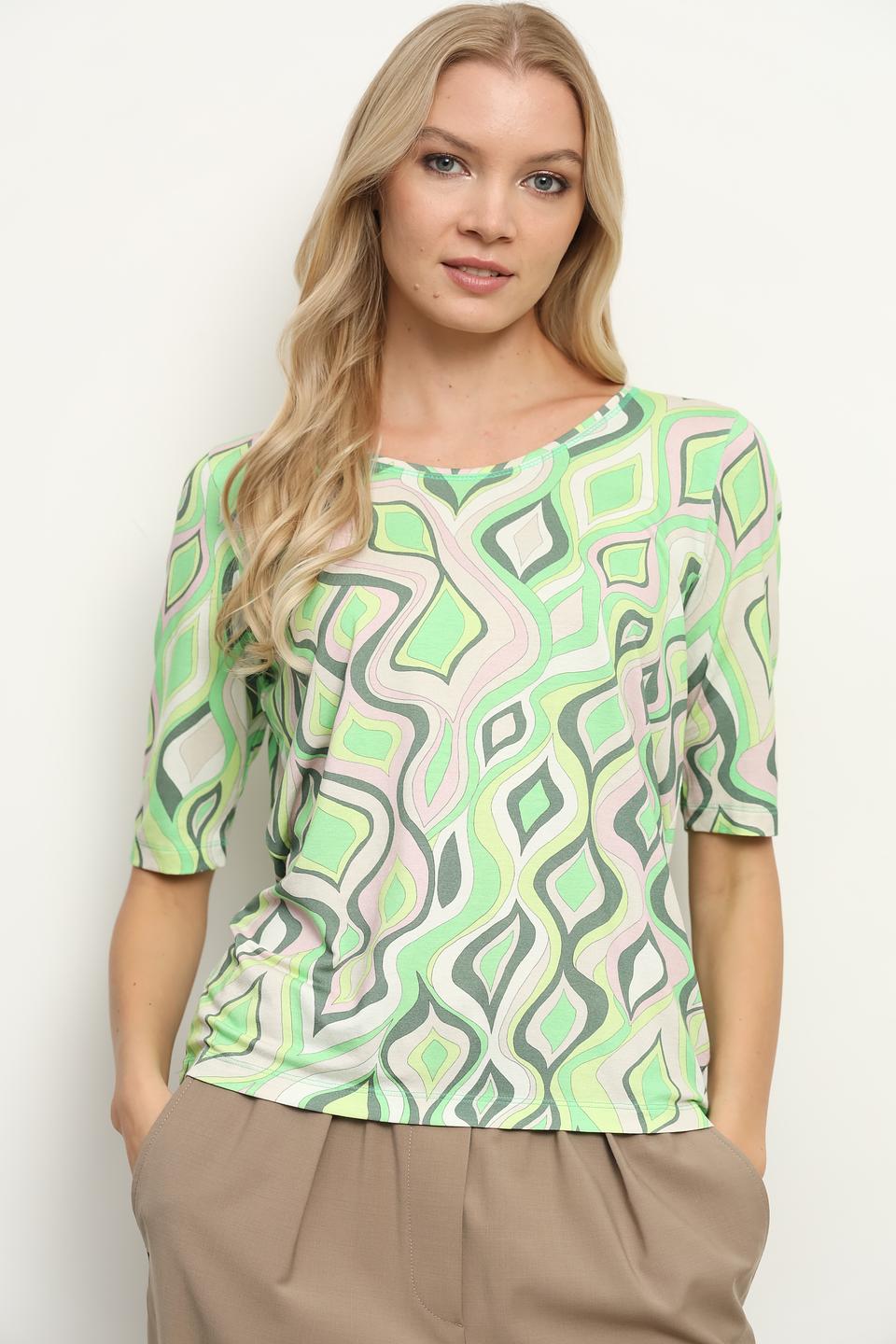 Лонгслив Bianca с геометрическим принтом