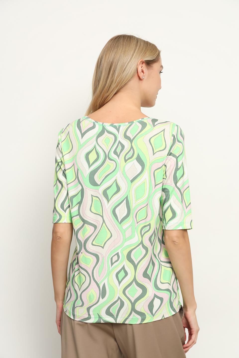 Лонгслив Bianca с геометрическим принтом