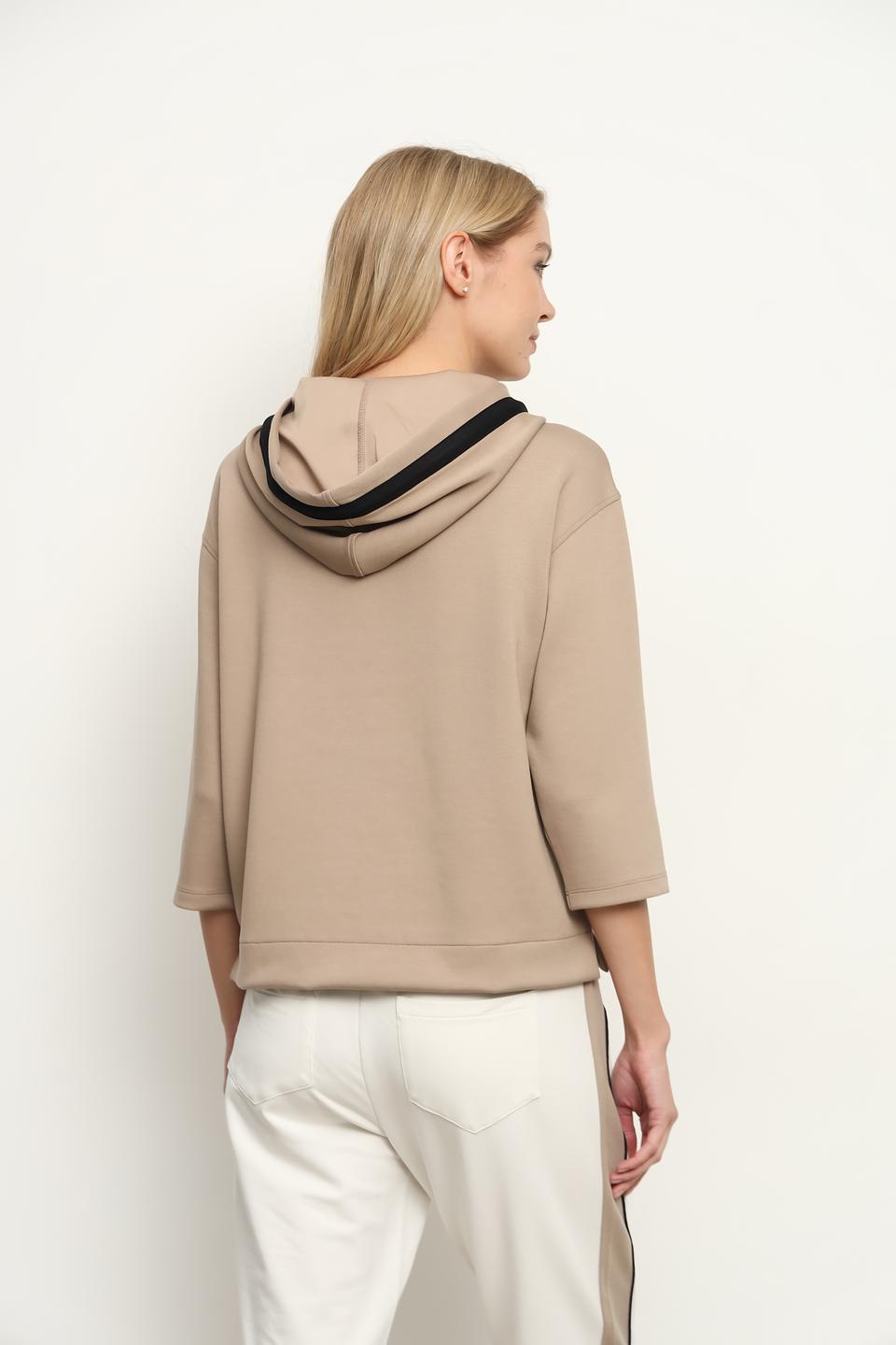 Толстовка Monari с принтом бежевая