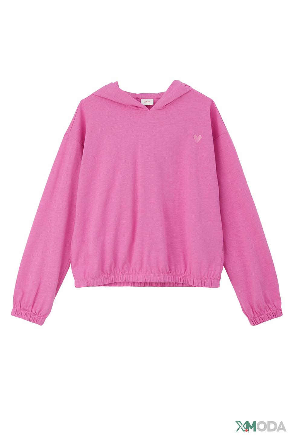 Джемпер s.Oliver дев. с сердцем розовый