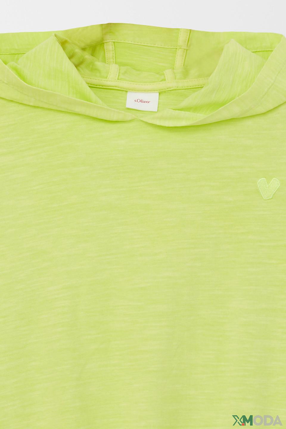 Джемпер s.Oliver дев. с сердечком лайм