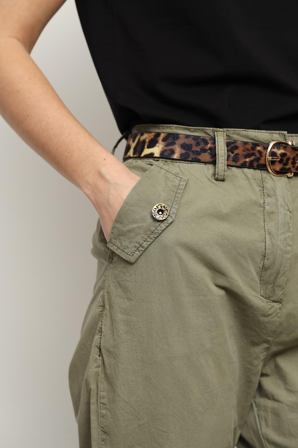 Брюки Gaudi хаки с карманами