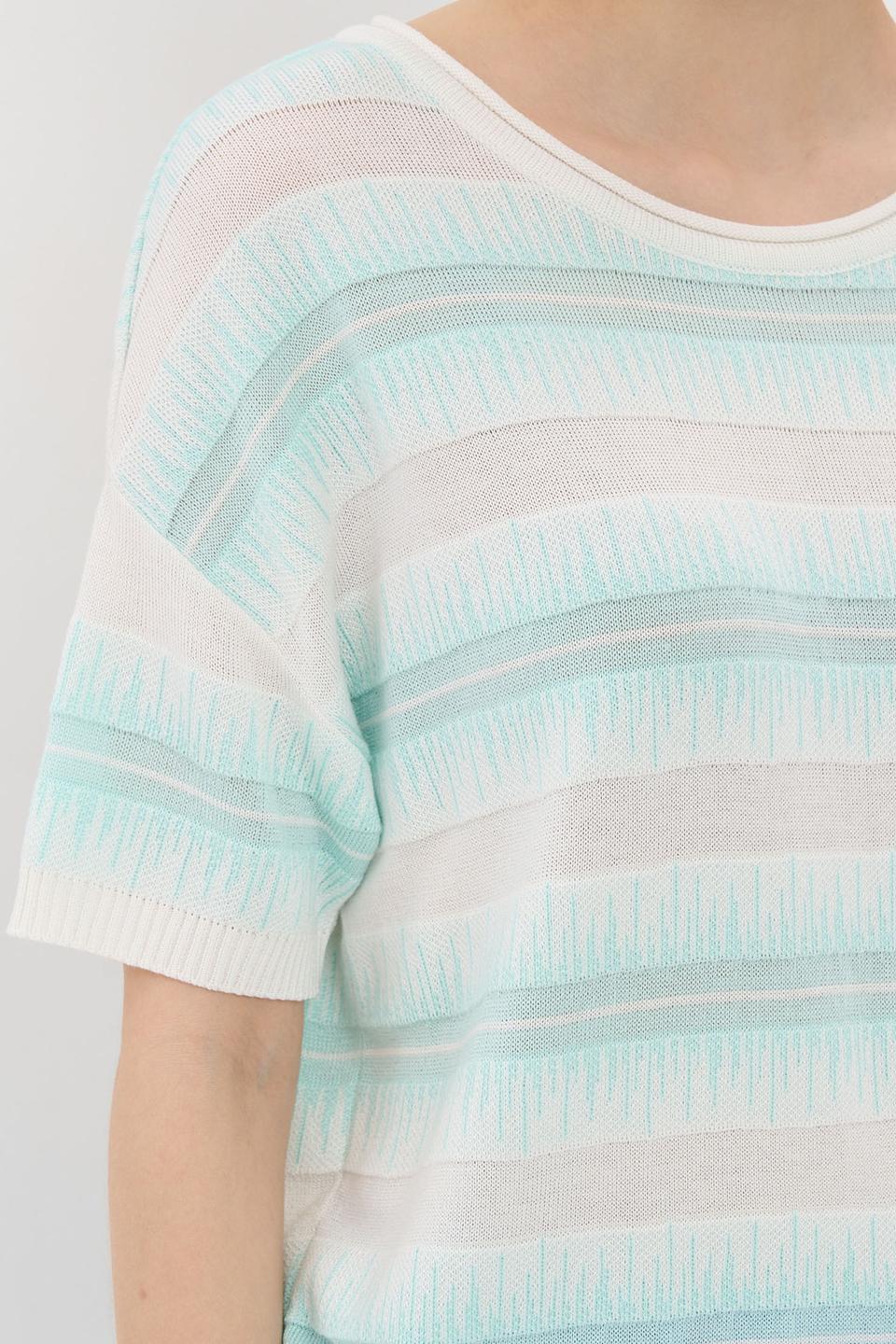 Джемпер BE YOU в полоску мятный
