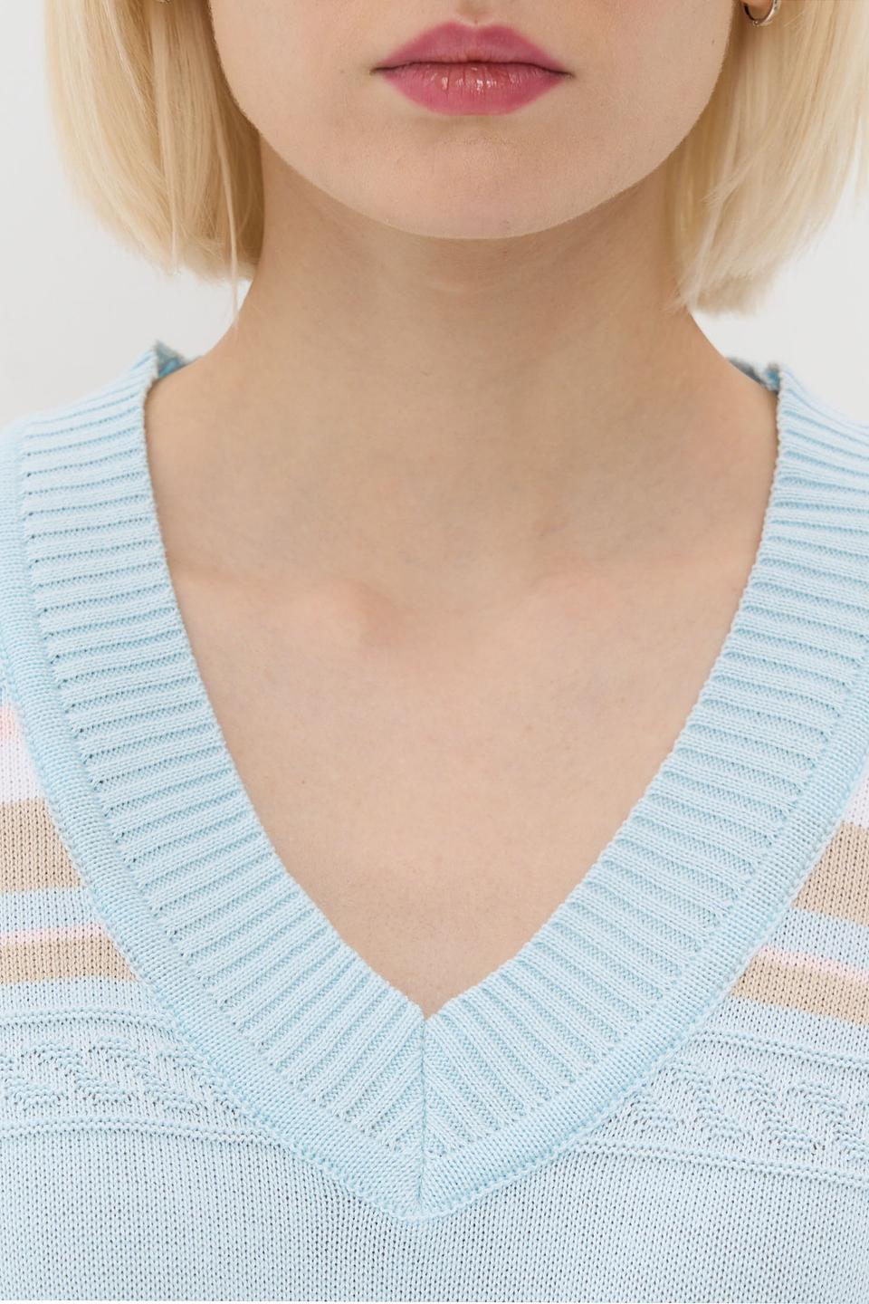 Платье NEWVAY вязаное голубое