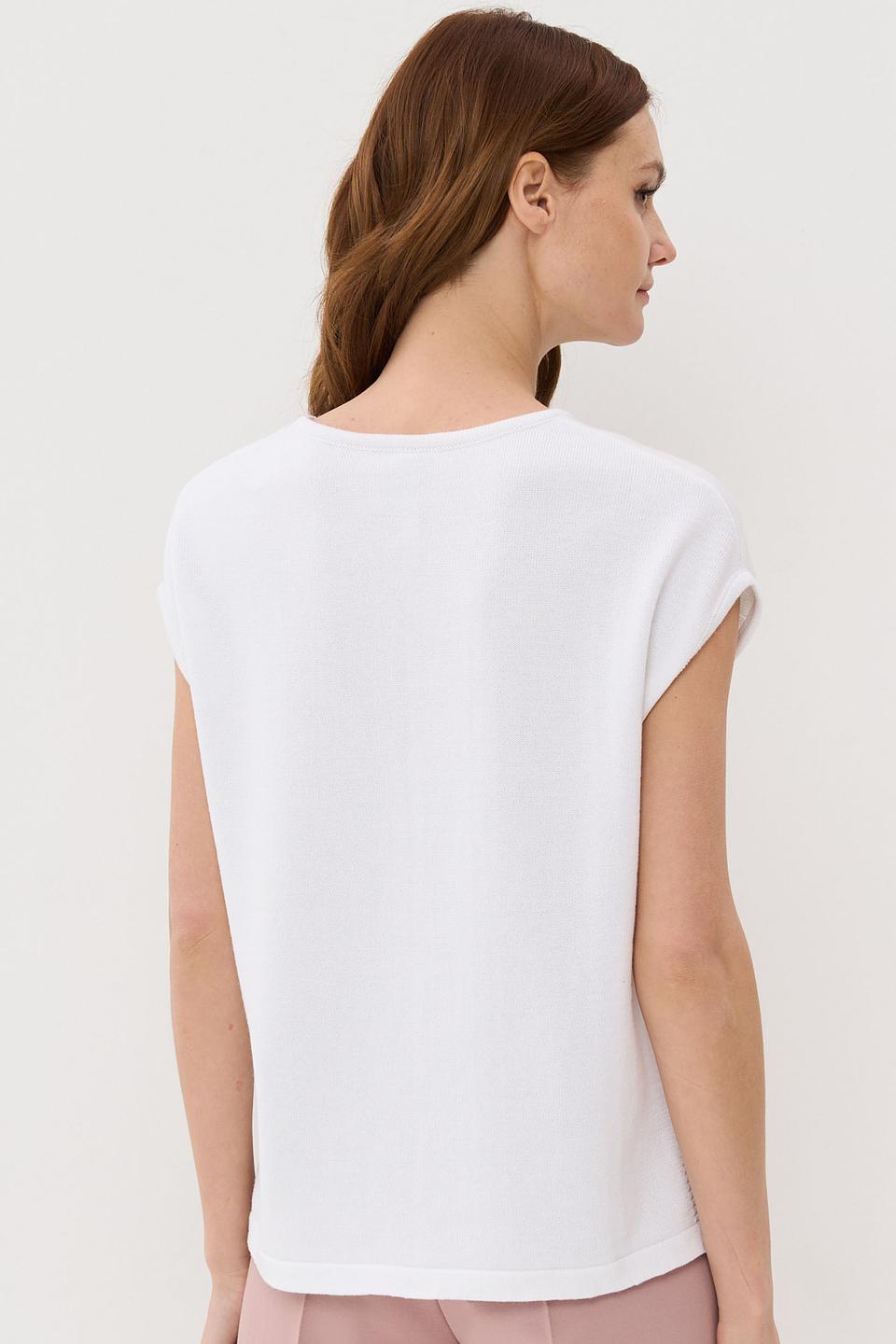 Джемпер NEWVAY с полосками белый