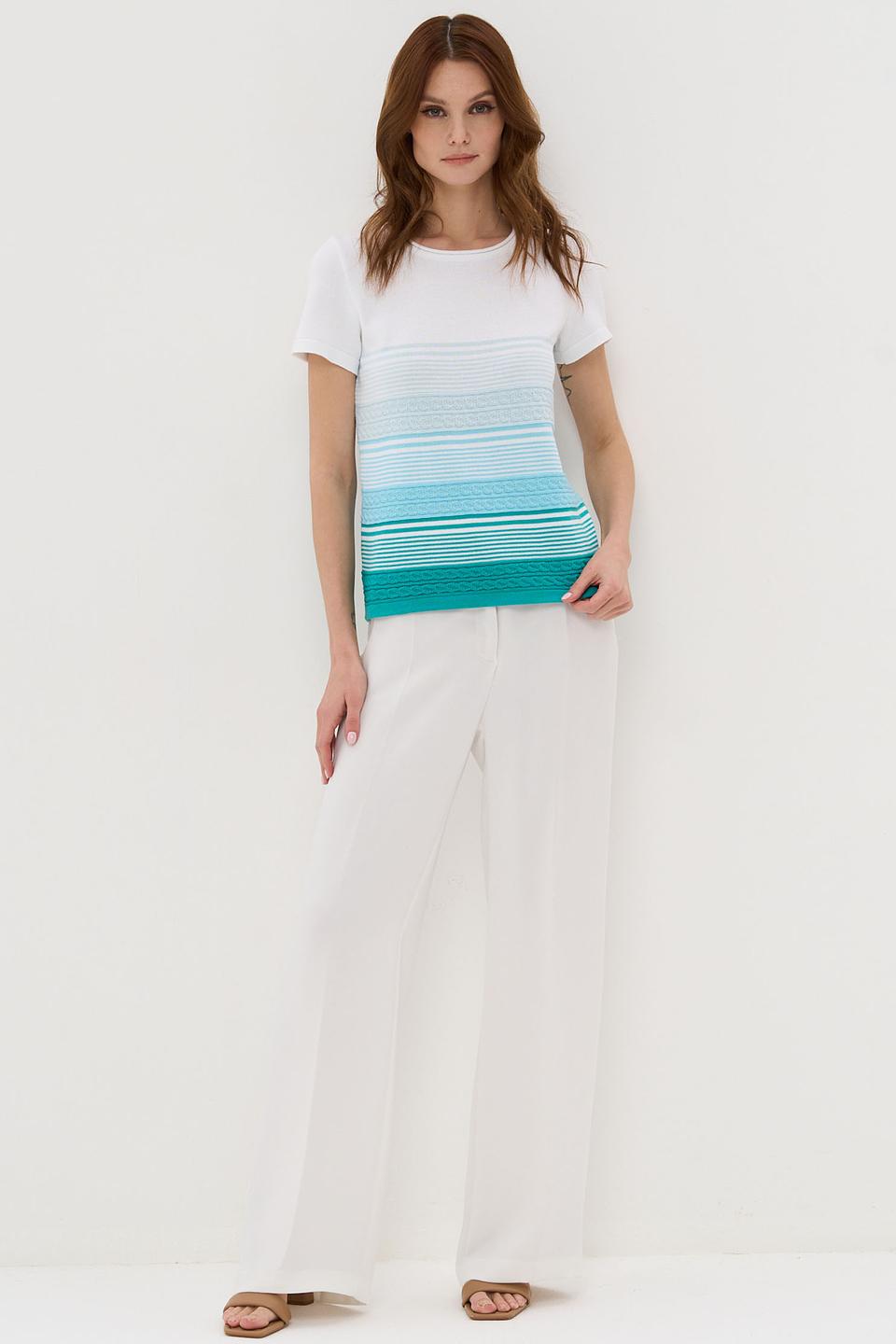 Джемпер NEWVAY с полосками и градиентом