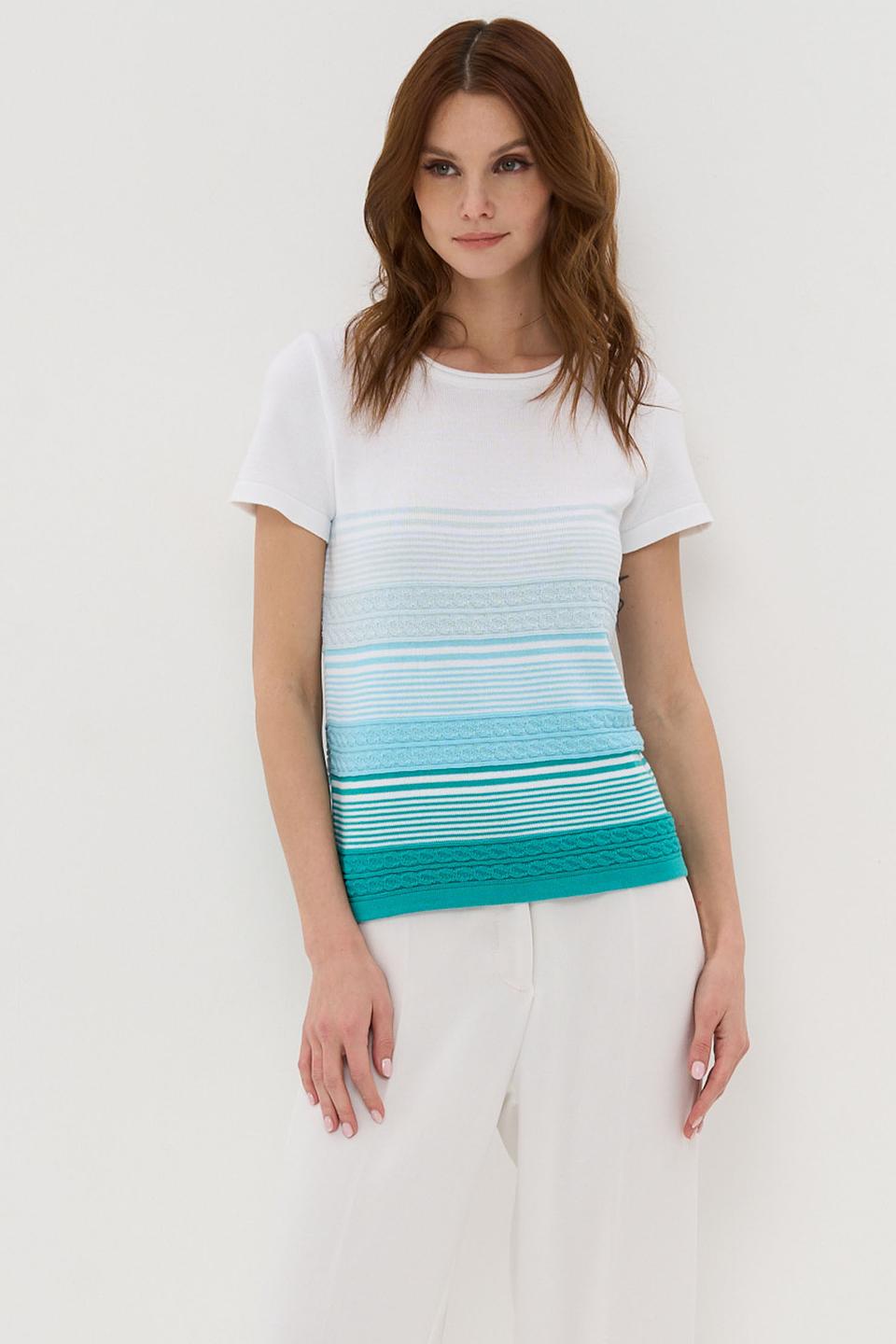 Джемпер NEWVAY с полосками и градиентом