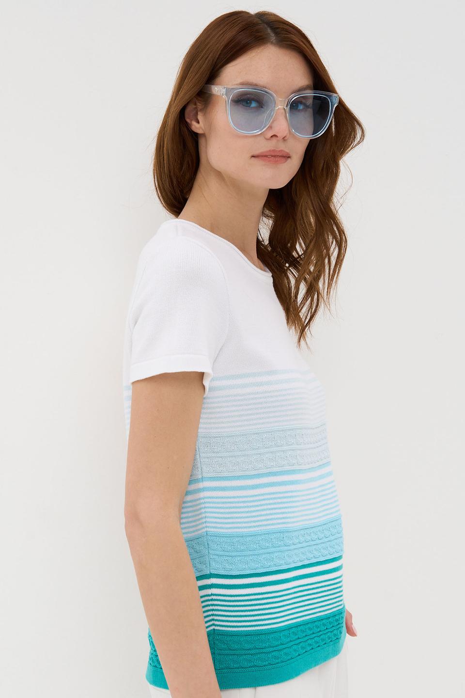 Джемпер NEWVAY с полосками и градиентом